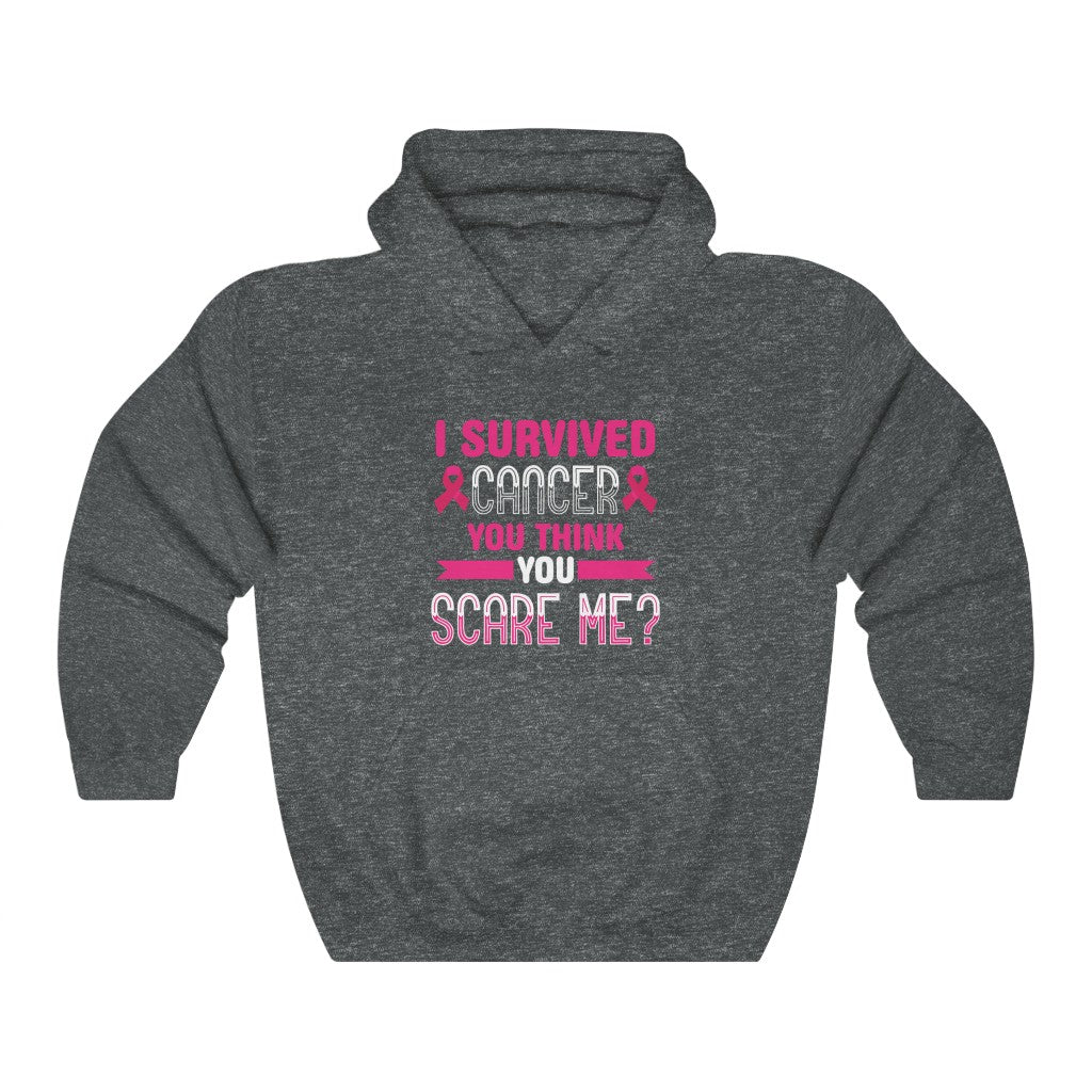 "I Survived Cancer. You Think You Scare Me" Heavy Blend™ Hoodie Sweatshirt