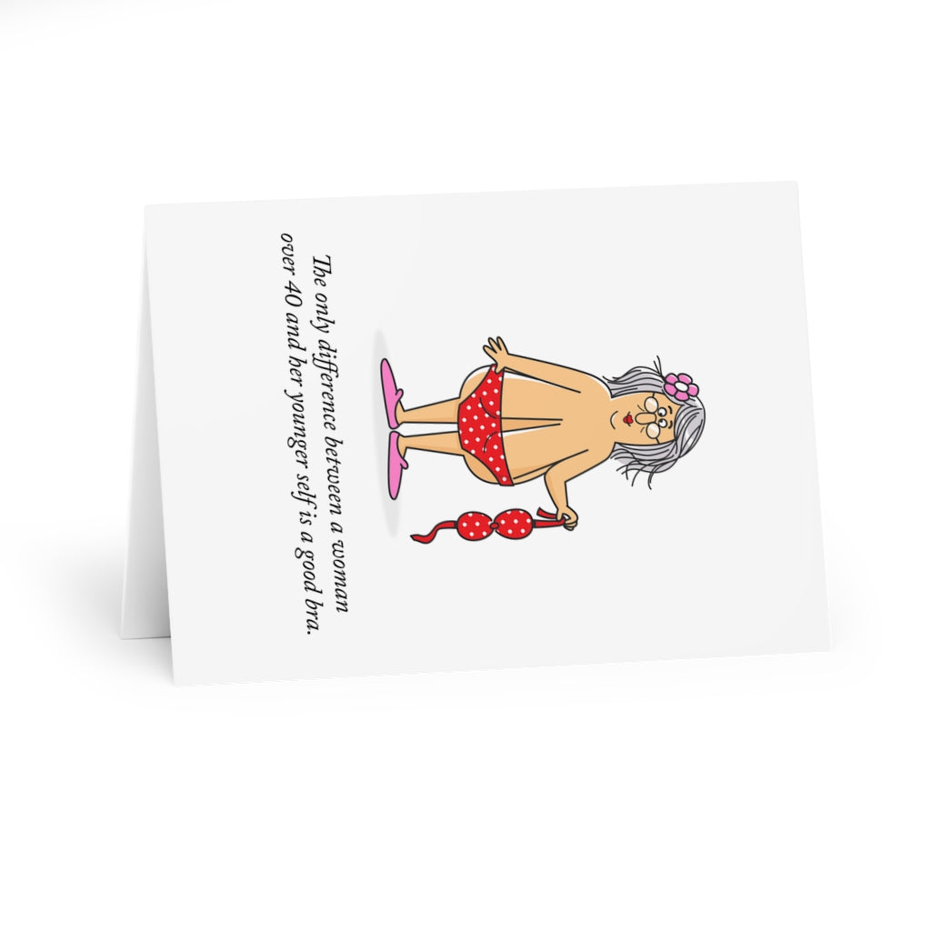 "The Only Difference Between A Woman Over 40..." Birthday Cards (5 Pack)