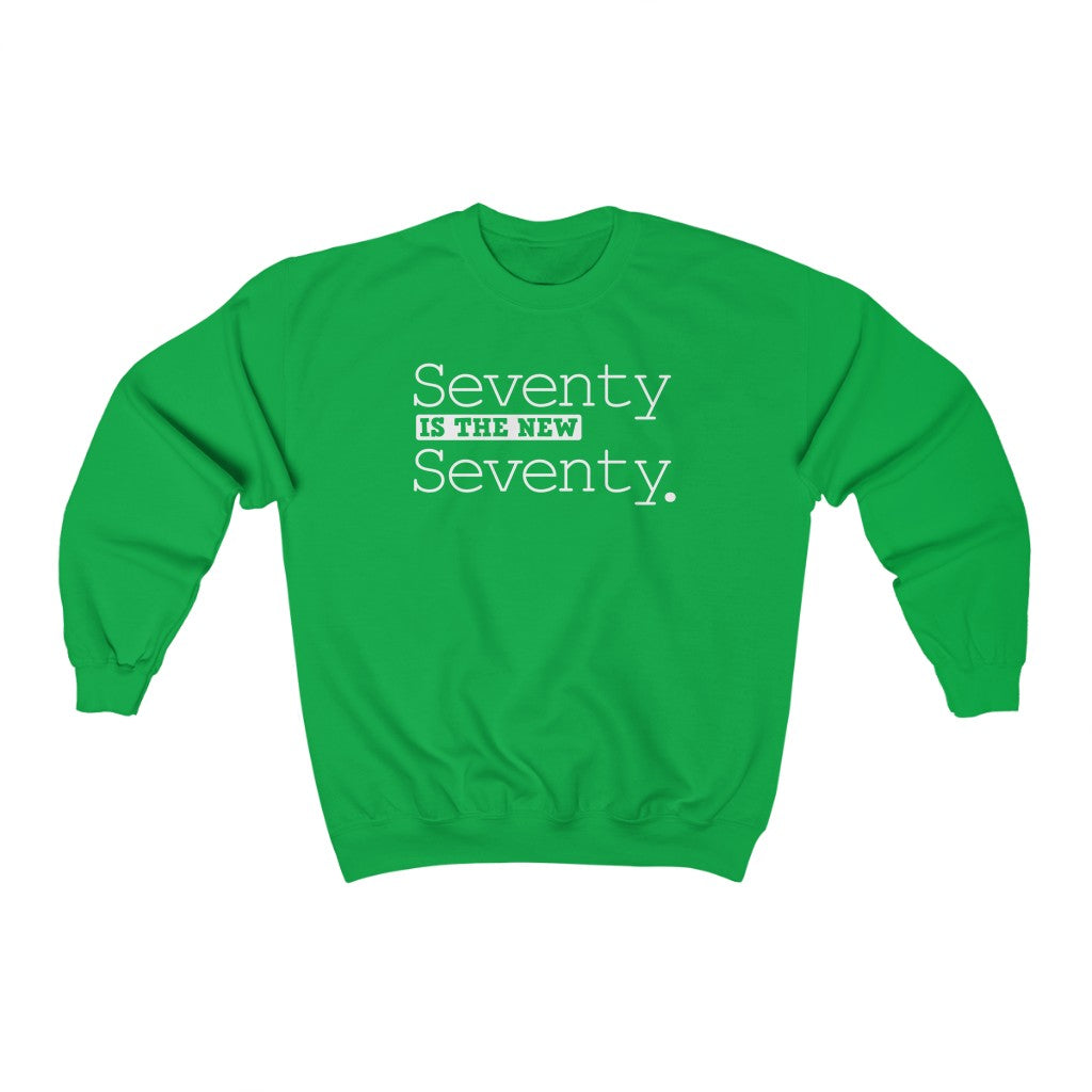 "Seventy is the New Seventy" Heavy Blend™ Crewneck Sweatshirt (Unisex)