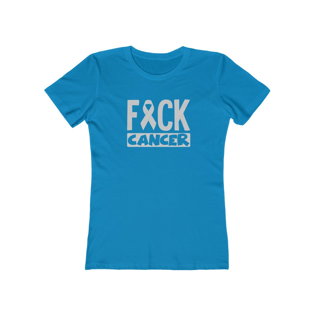 "Fuck Cancer" 100% Cotton Women's Boyfriend T-Shirt