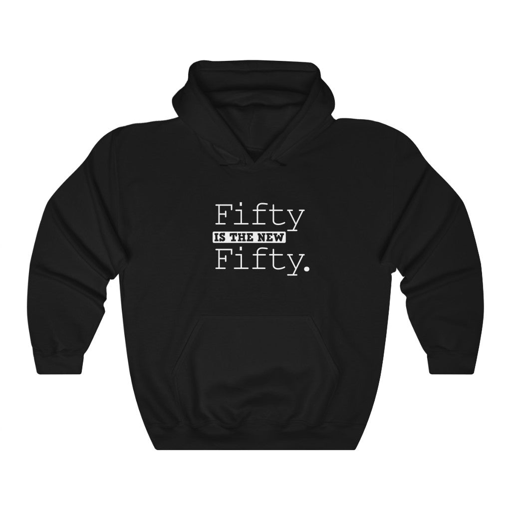 "Fifty Is the New Fifty" Heavy Blend™ Hoodie Sweatshirt (Unisex)