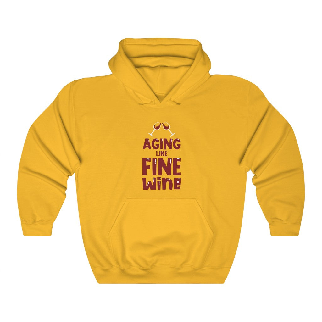 "Aging Like Fine Wine" Heavy Blend™ Hoodie Sweatshirt (Unisex)