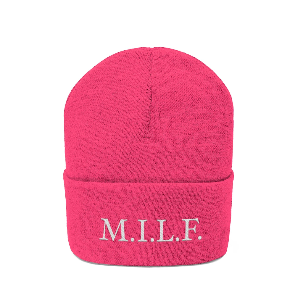 Women's "M.I.L.F." Knit Beanie