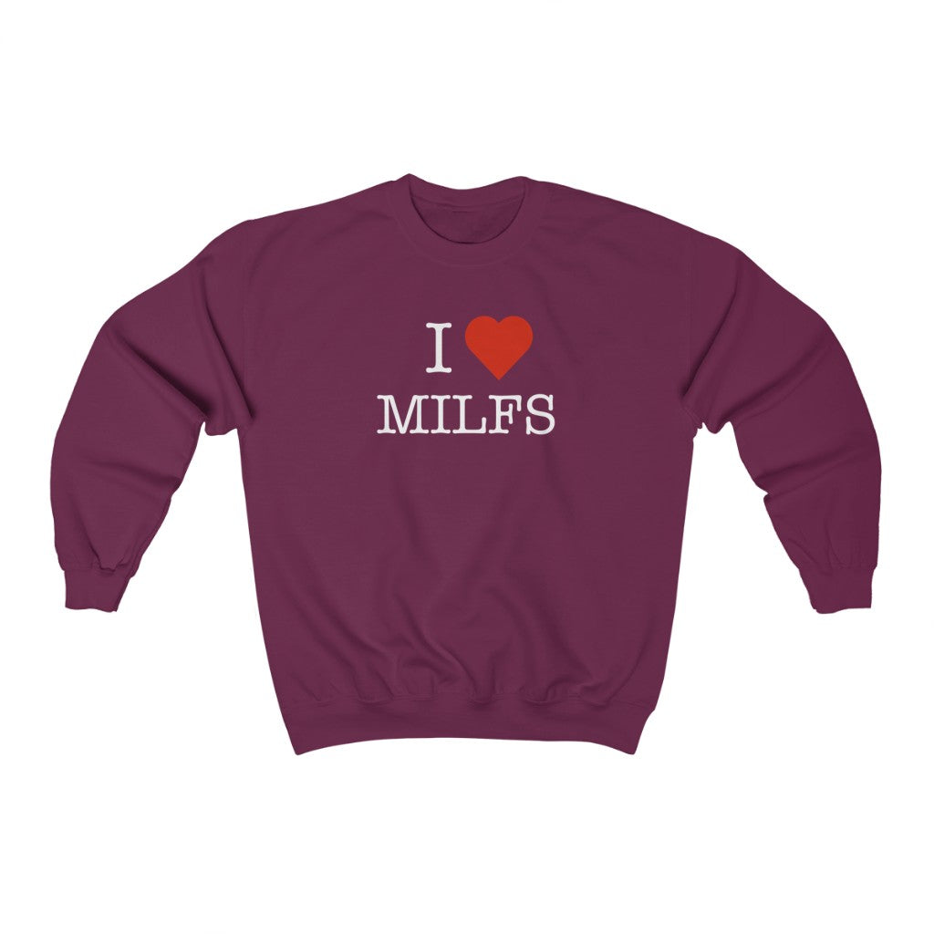"I Love MILFS" Heavy Blend™ Men's Crewneck Sweatshirt