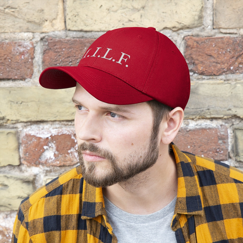 Women's 100% Cotton Embroidery "M.I.L.F." Twill Hat