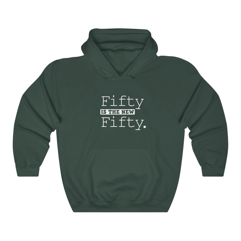 "Fifty Is the New Fifty" Heavy Blend™ Hoodie Sweatshirt (Unisex)