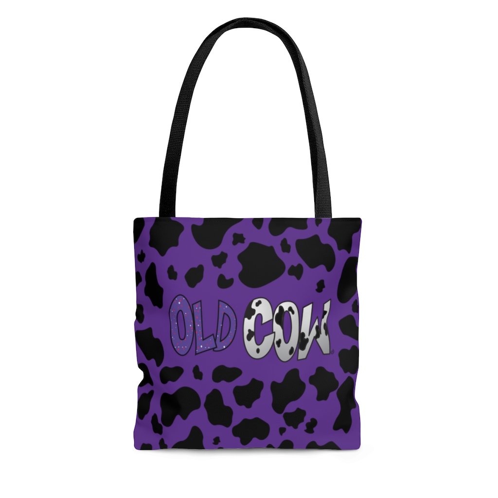 Cow Print Old Cow Logo Tote Bag