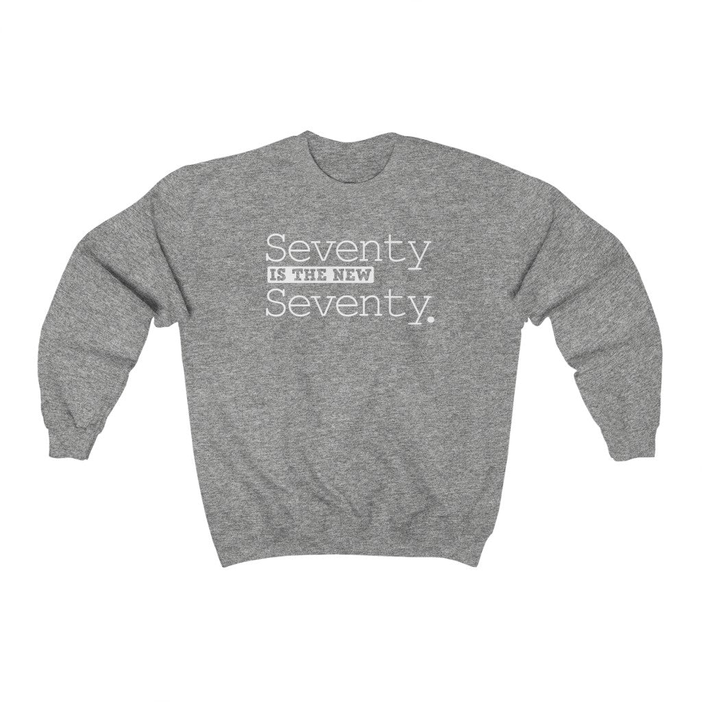 "Seventy is the New Seventy" Heavy Blend™ Crewneck Sweatshirt (Unisex)