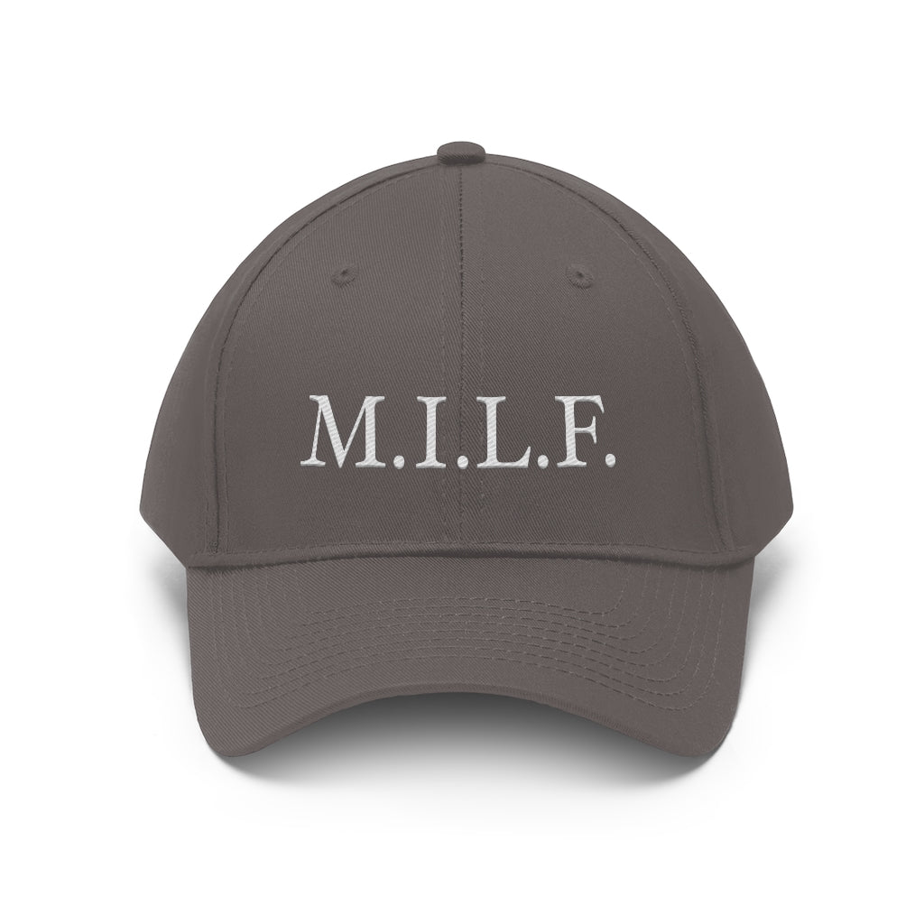 Women's 100% Cotton Embroidery "M.I.L.F." Twill Hat