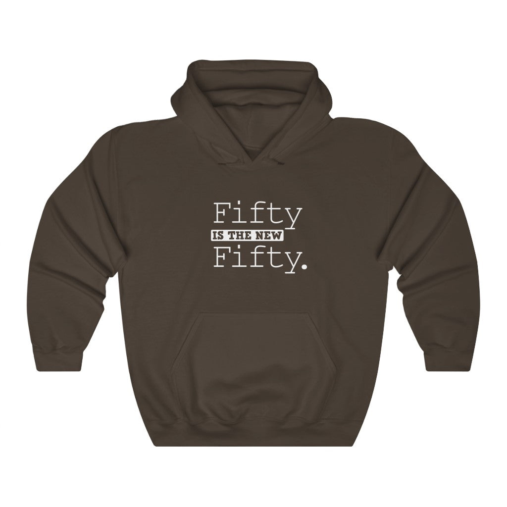 "Fifty Is the New Fifty" Heavy Blend™ Hoodie Sweatshirt (Unisex)