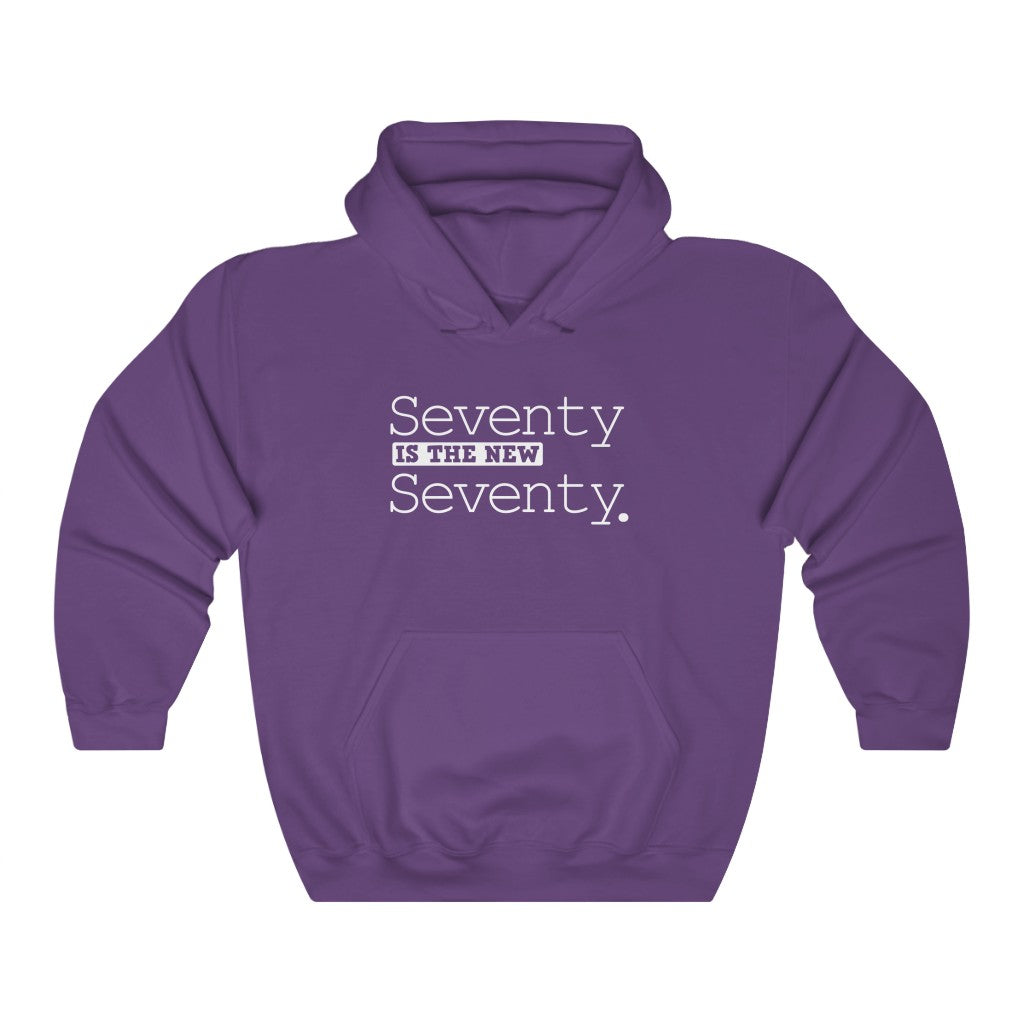 "Seventy Is the New Seventy" Heavy Blend™ Hoodie Sweatshirt (Unisex)