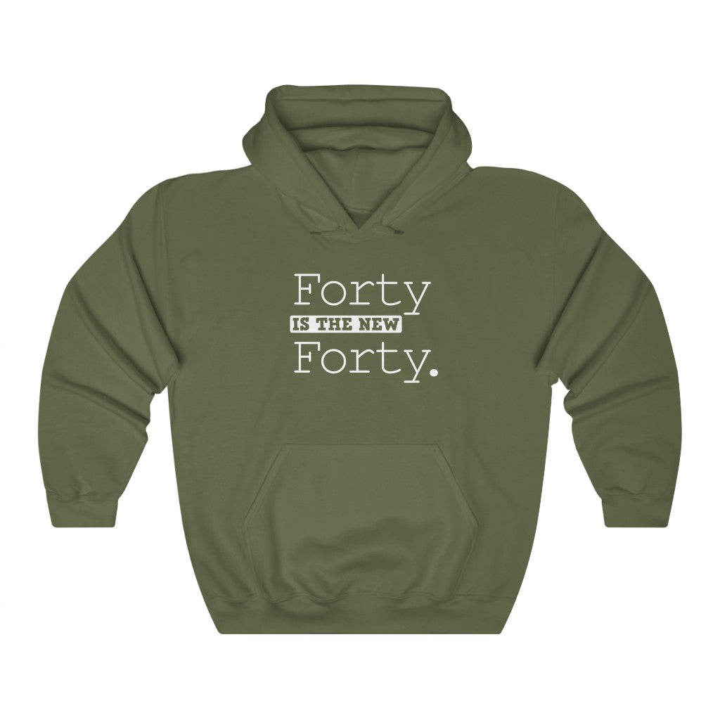 "Forty Is the New Forty" Heavy Blend™ Hoodie Sweatshirt (Unisex)