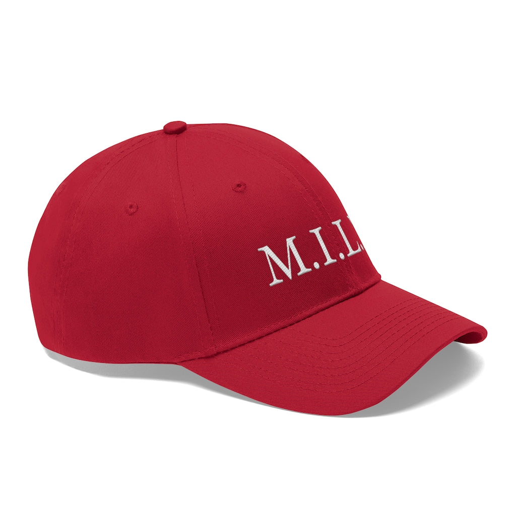 Women's 100% Cotton Embroidery "M.I.L.F." Twill Hat