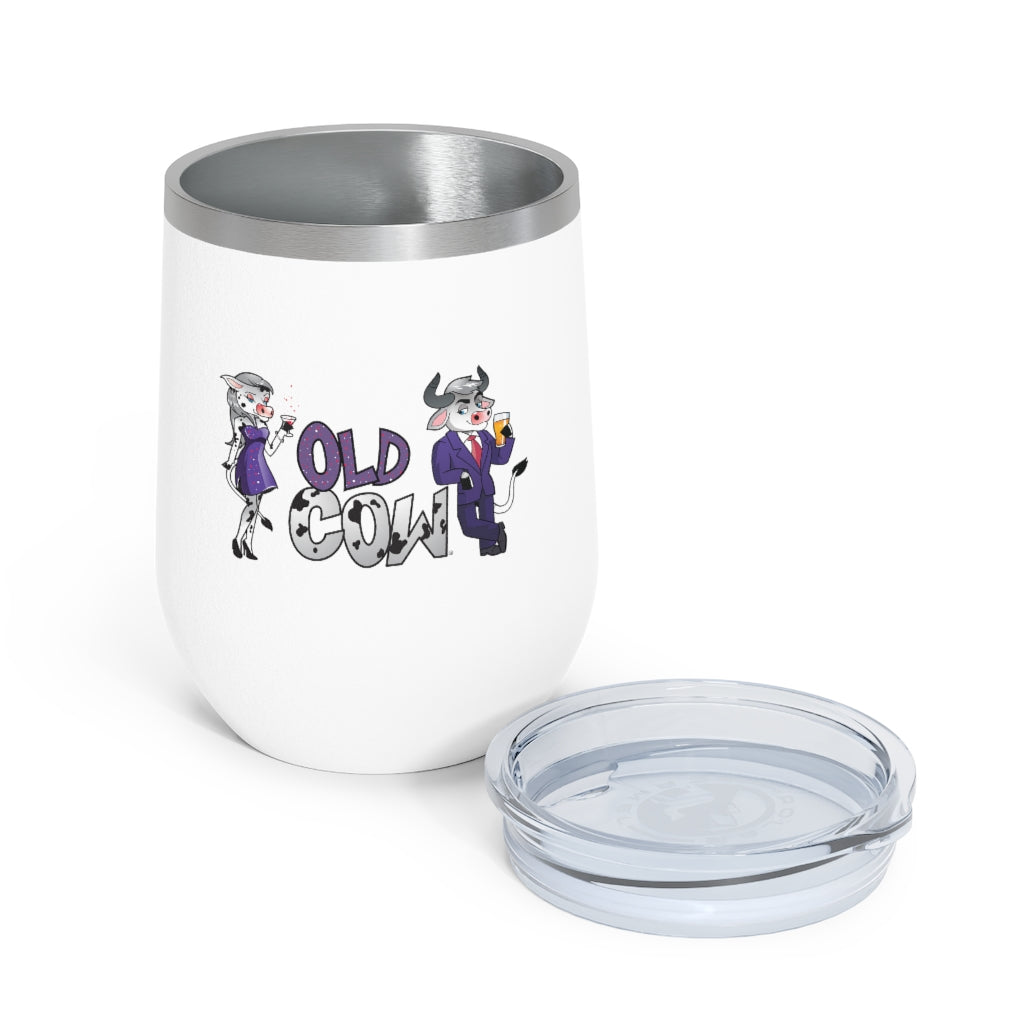 Old Cow & Old Bull 12oz Insulated Wine Tumbler (Featuring The Old Cow and The Old Bull)