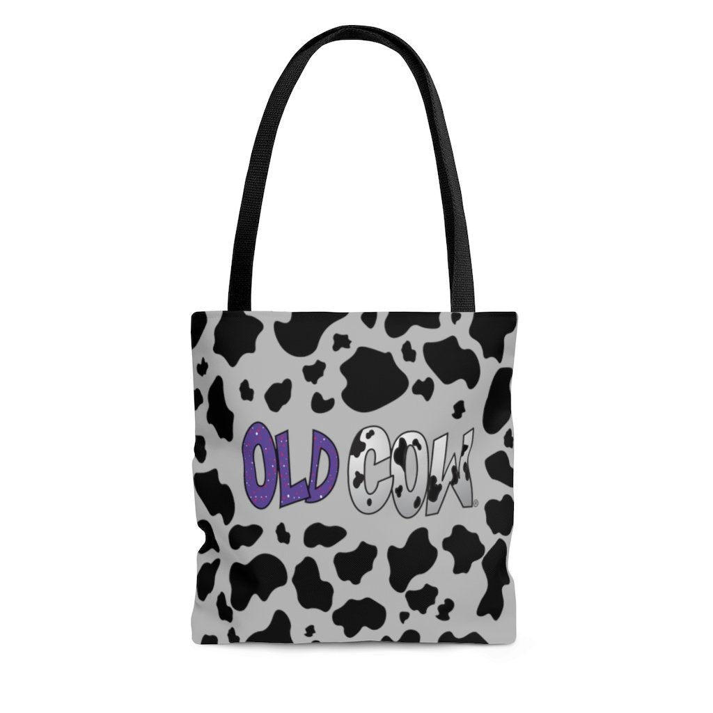 Cow Print Old Cow Logo Tote Bag
