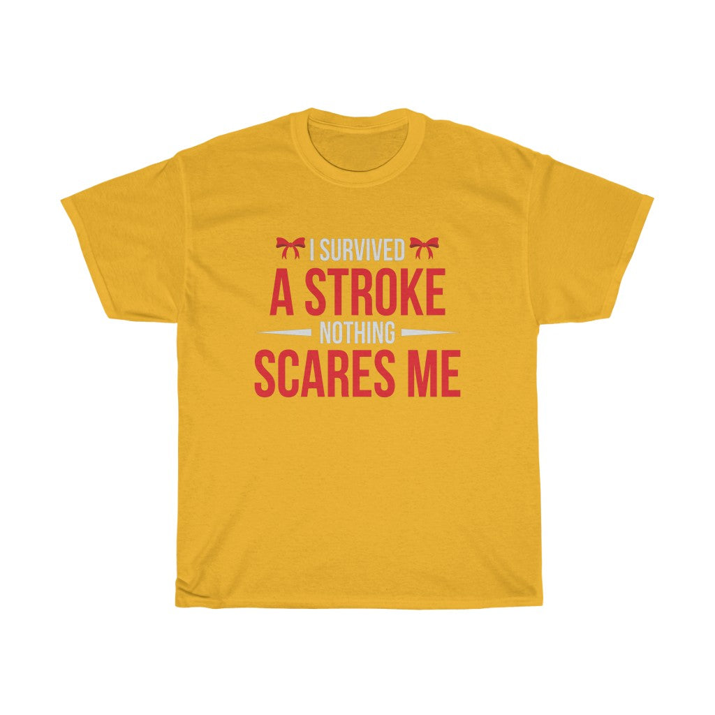 "I Survived a Stroke" 100% Cotton T-Shirt (Unisex)