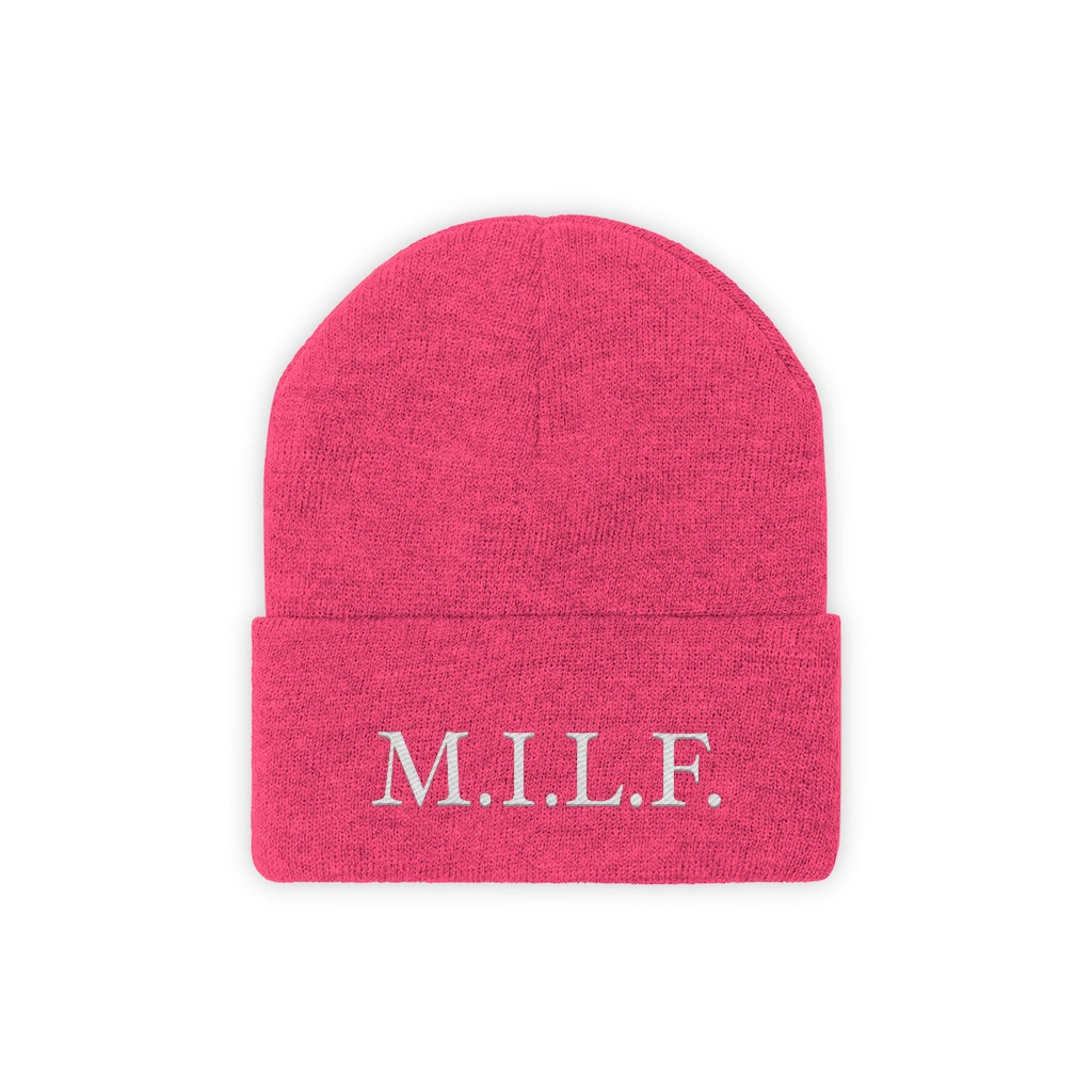 Women's "M.I.L.F." Knit Beanie