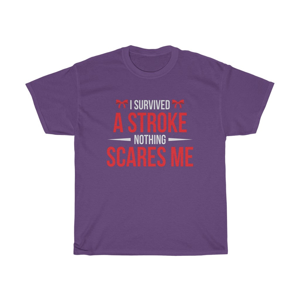"I Survived a Stroke" 100% Cotton T-Shirt (Unisex)