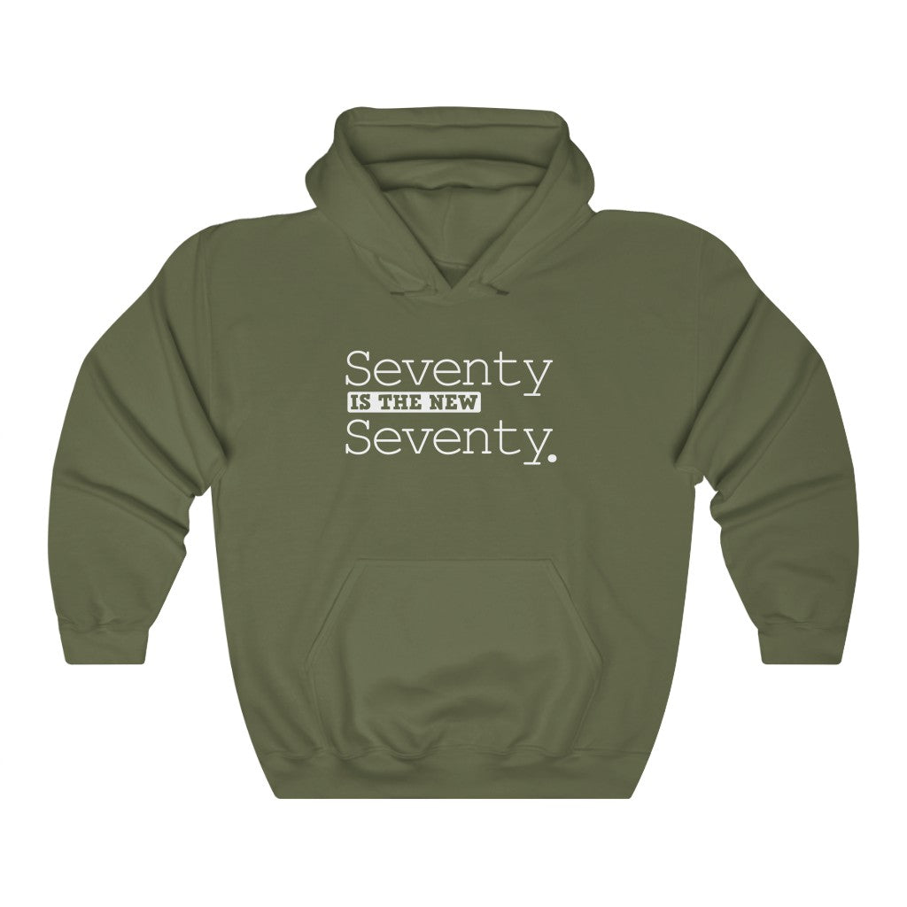 "Seventy Is the New Seventy" Heavy Blend™ Hoodie Sweatshirt (Unisex)
