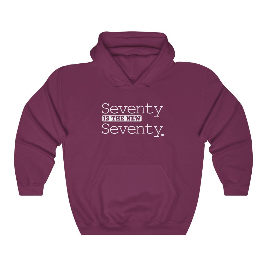 "Seventy Is the New Seventy" Heavy Blend™ Hoodie Sweatshirt (Unisex)