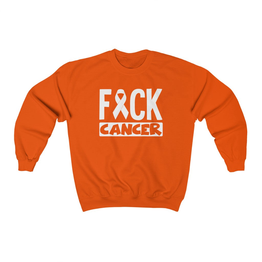 "F*** Cancer" Heavy Blend™ Crewneck Sweatshirt (Unisex)