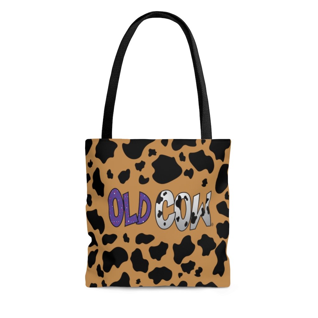 Cow Print Old Cow Logo Tote Bag