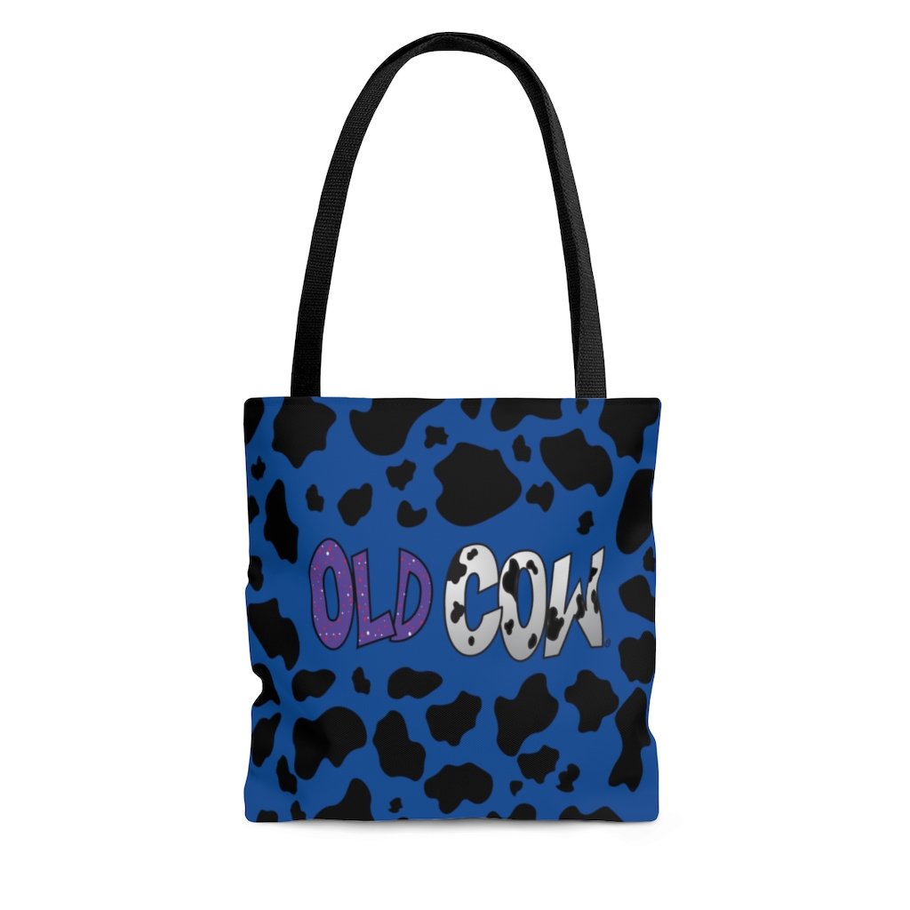 Cow Print Old Cow Logo Tote Bag