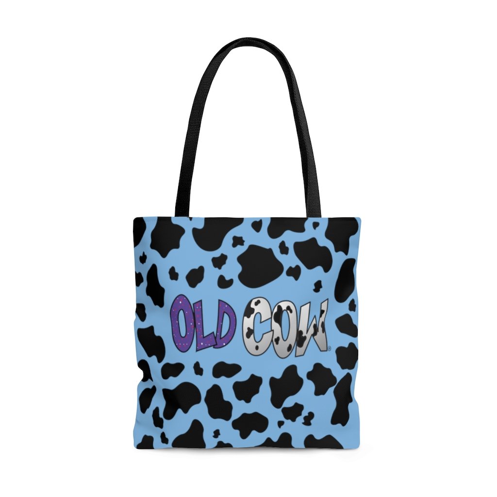 Cow Print Old Cow Logo Tote Bag