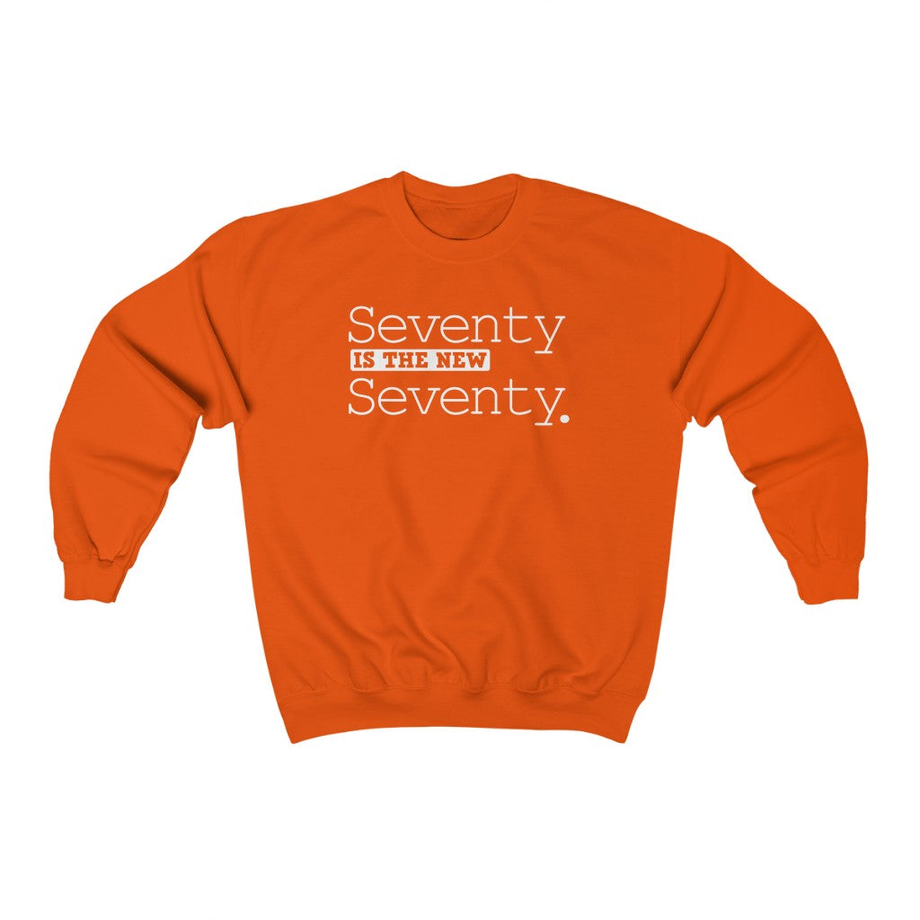 "Seventy is the New Seventy" Heavy Blend™ Crewneck Sweatshirt (Unisex)