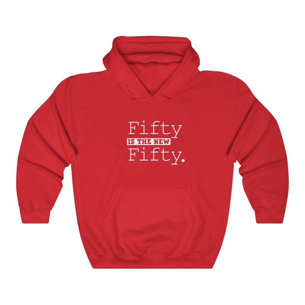 "Fifty Is the New Fifty" Heavy Blend™ Hoodie Sweatshirt (Unisex)