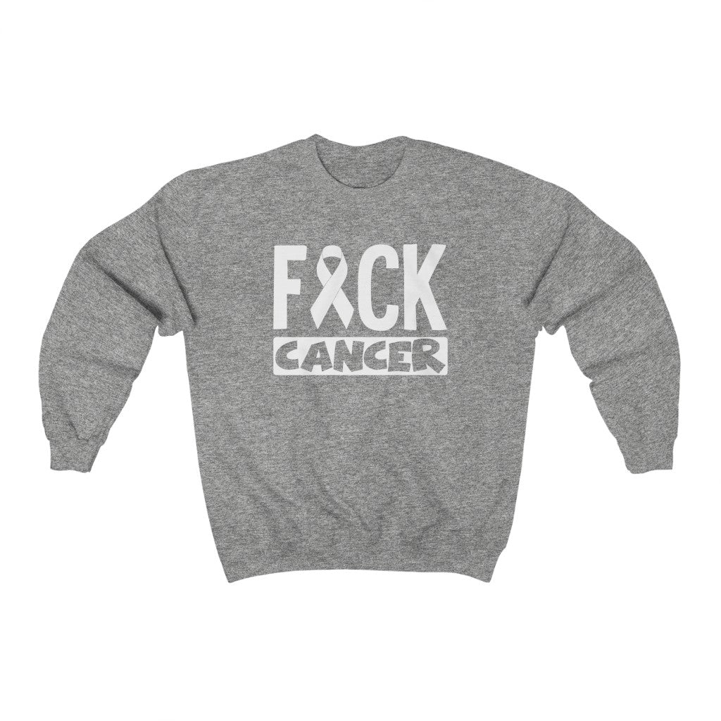 "F*** Cancer" Heavy Blend™ Crewneck Sweatshirt (Unisex)