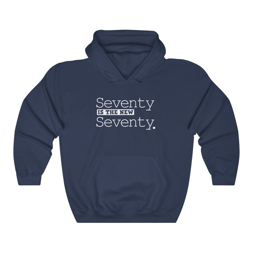 "Seventy Is the New Seventy" Heavy Blend™ Hoodie Sweatshirt (Unisex)