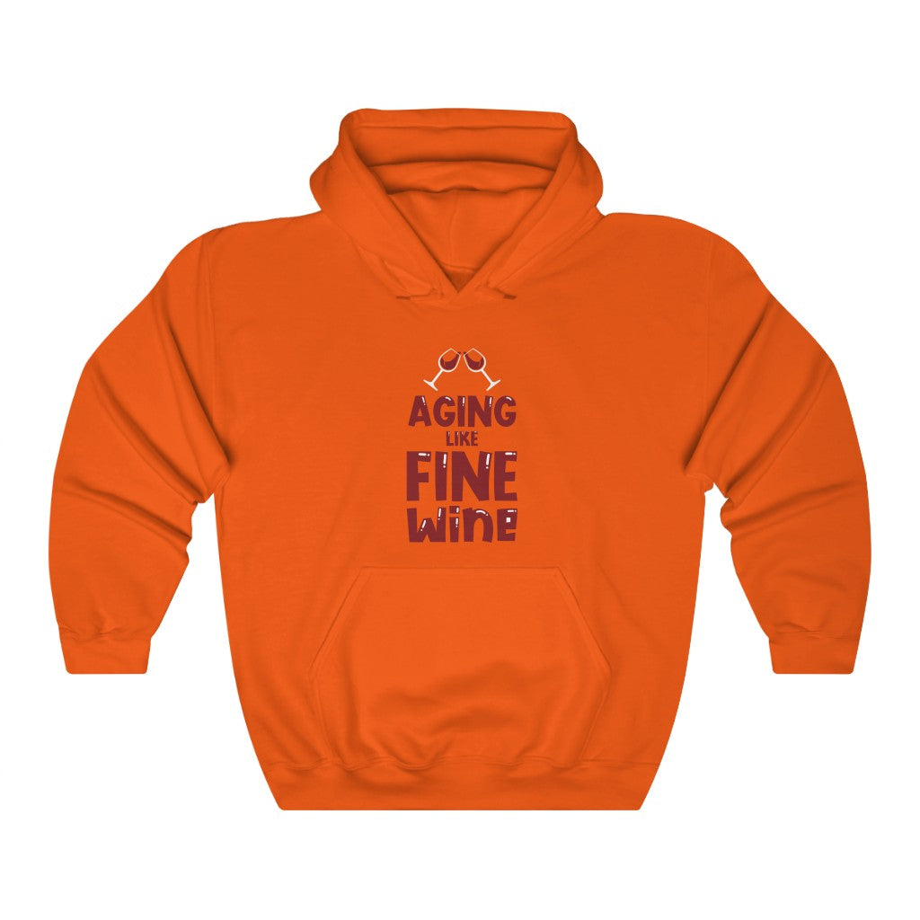 "Aging Like Fine Wine" Heavy Blend™ Hoodie Sweatshirt (Unisex)