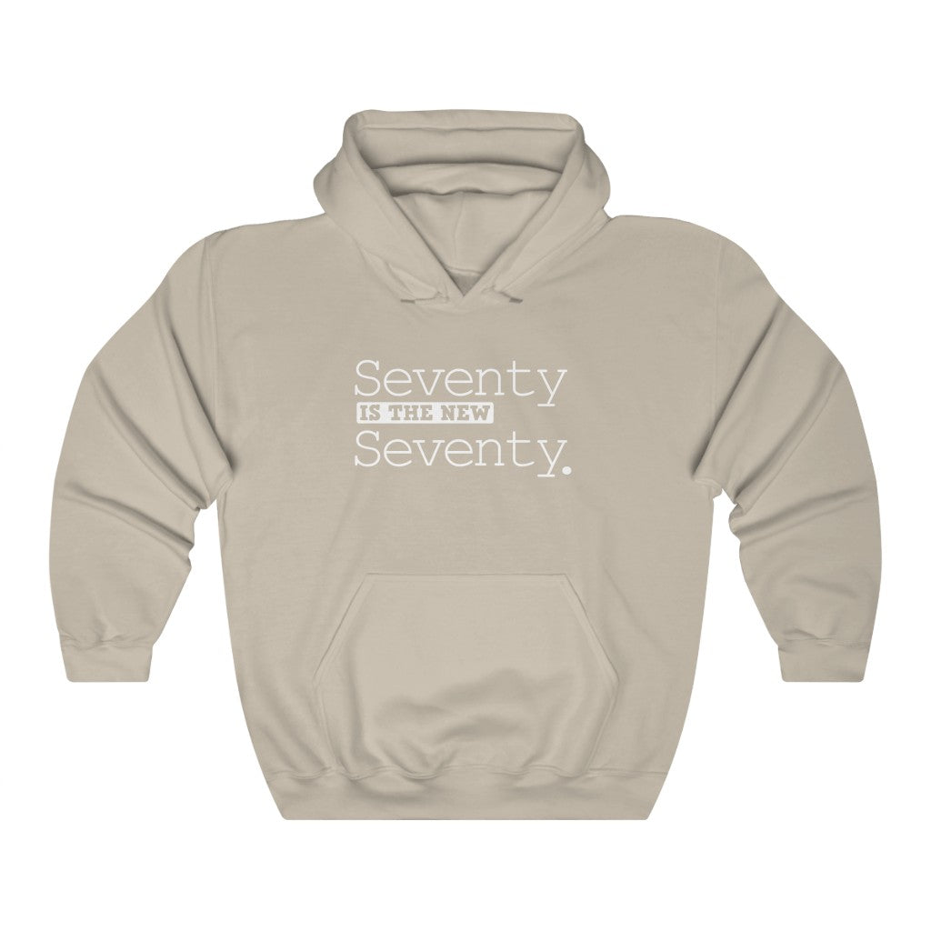"Seventy Is the New Seventy" Heavy Blend™ Hoodie Sweatshirt (Unisex)
