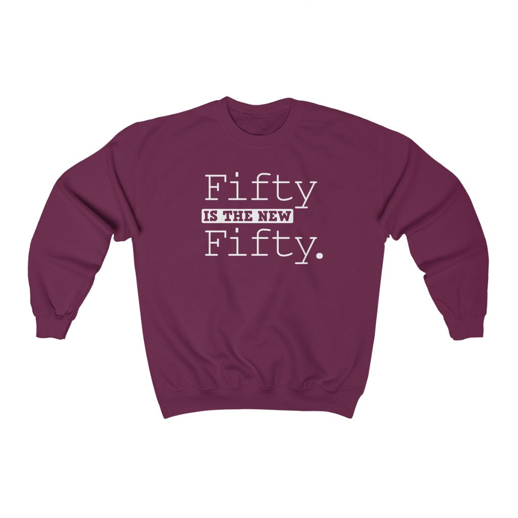 "Fifty is the New Fifty" Heavy Blend™ Crewneck Sweatshirt (Unisex)