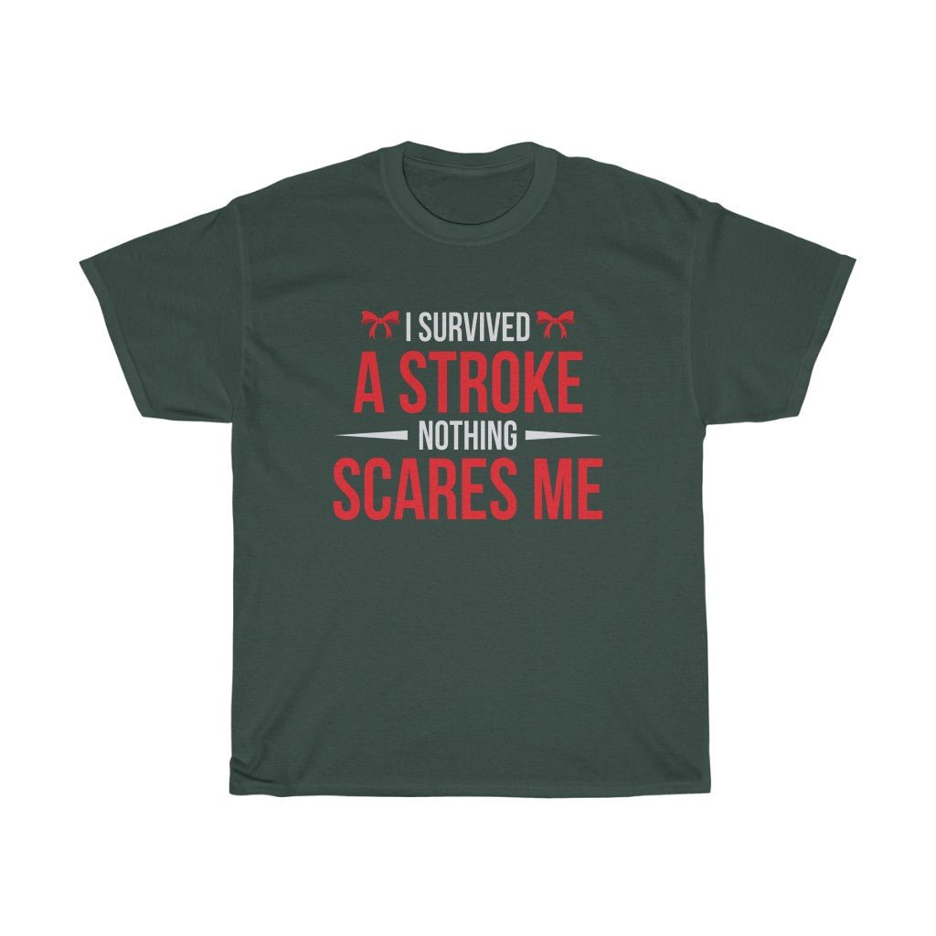 "I Survived a Stroke" 100% Cotton T-Shirt (Unisex)
