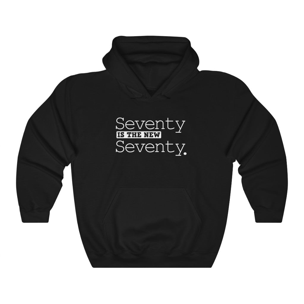 "Seventy Is the New Seventy" Heavy Blend™ Hoodie Sweatshirt (Unisex)