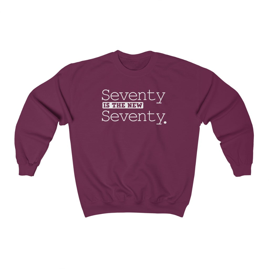 "Seventy is the New Seventy" Heavy Blend™ Crewneck Sweatshirt (Unisex)