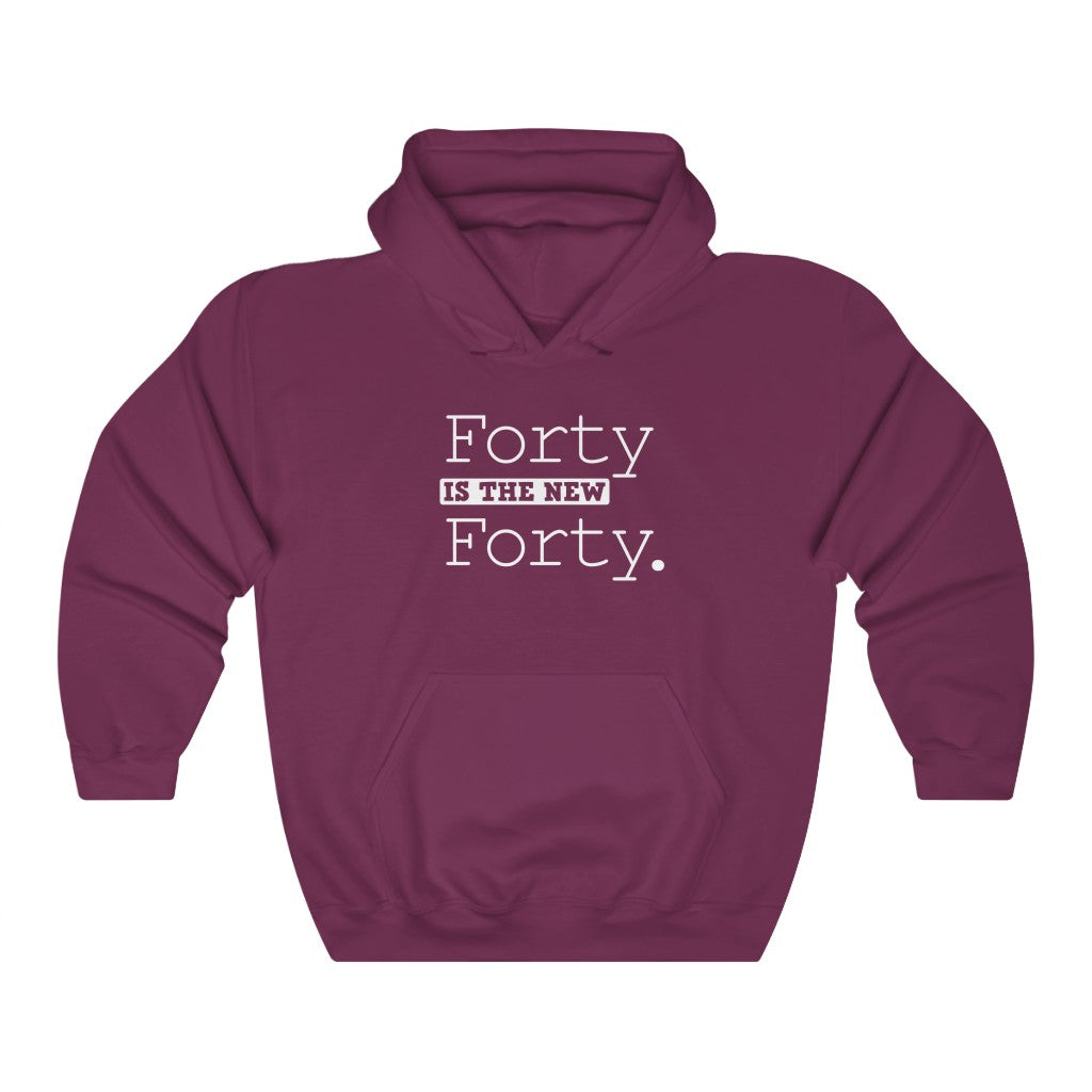 "Forty Is the New Forty" Heavy Blend™ Hoodie Sweatshirt (Unisex)