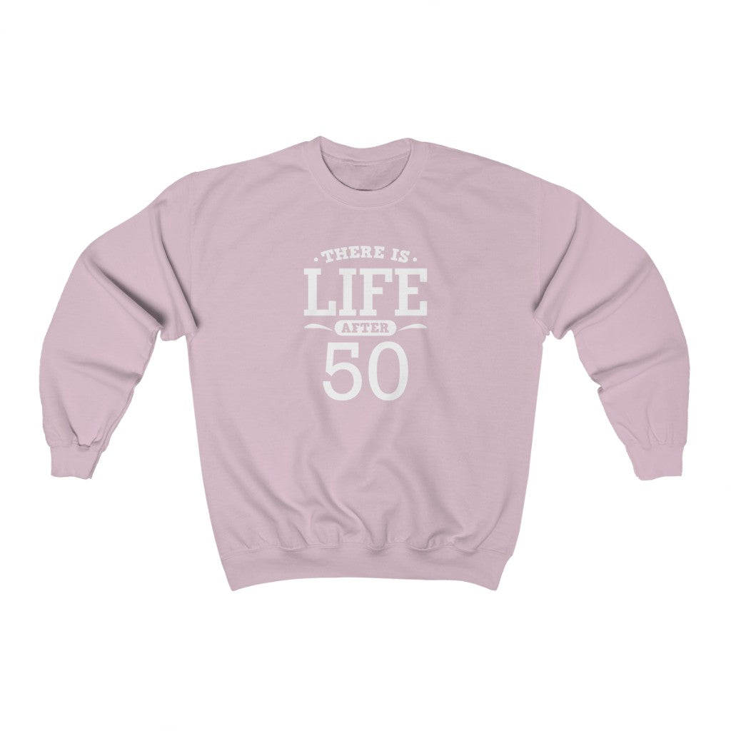 "There is Life After 50" Heavy Blend™ Crewneck Sweatshirt (Unisex)