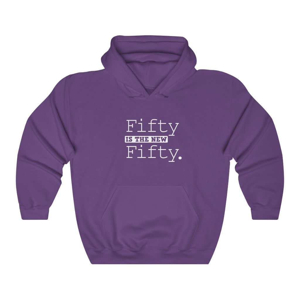 "Fifty Is the New Fifty" Heavy Blend™ Hoodie Sweatshirt (Unisex)