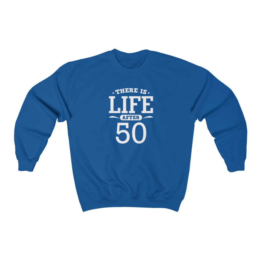 "There is Life After 50" Heavy Blend™ Crewneck Sweatshirt (Unisex)