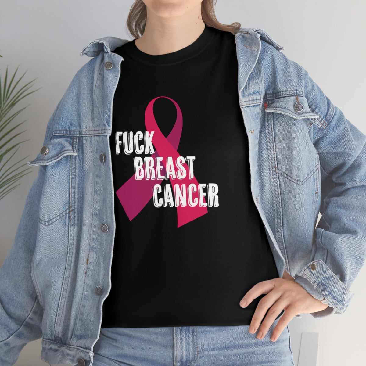 "F*** Breast Cancer" 100% Cotton T-Shirt (Unisex)