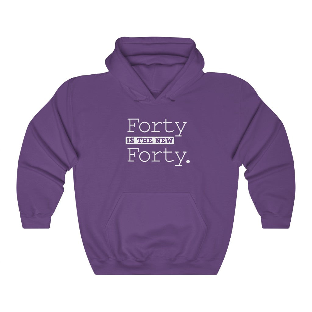 "Forty Is the New Forty" Heavy Blend™ Hoodie Sweatshirt (Unisex)