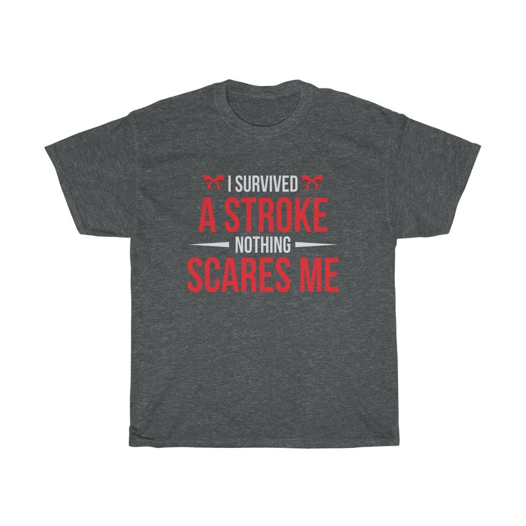 "I Survived a Stroke" 100% Cotton T-Shirt (Unisex)