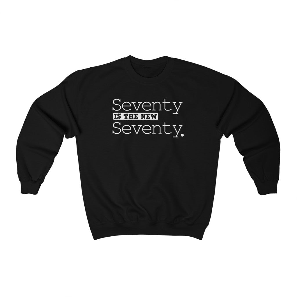 "Seventy is the New Seventy" Heavy Blend™ Crewneck Sweatshirt (Unisex)