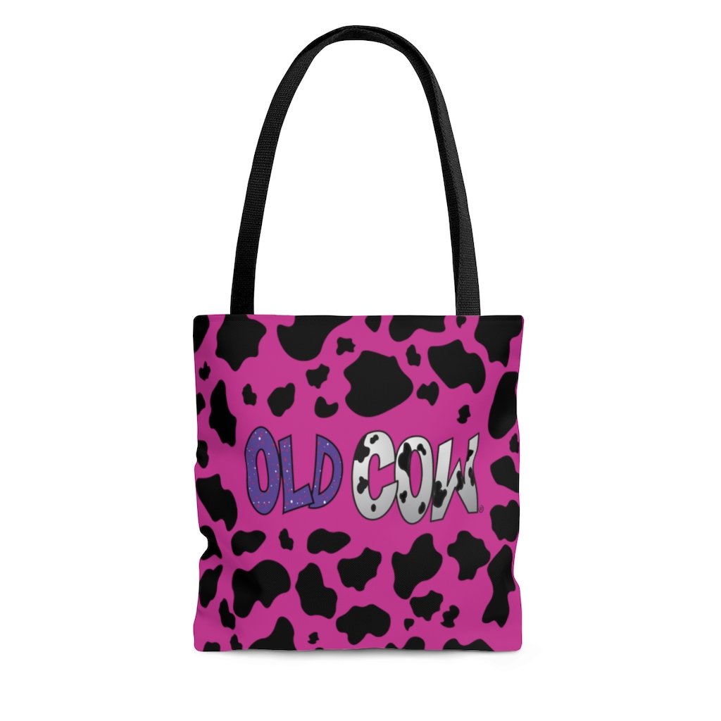 Cow Print Old Cow Logo Tote Bag