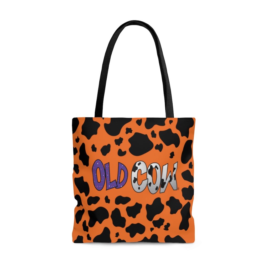 Cow Print Old Cow Logo Tote Bag