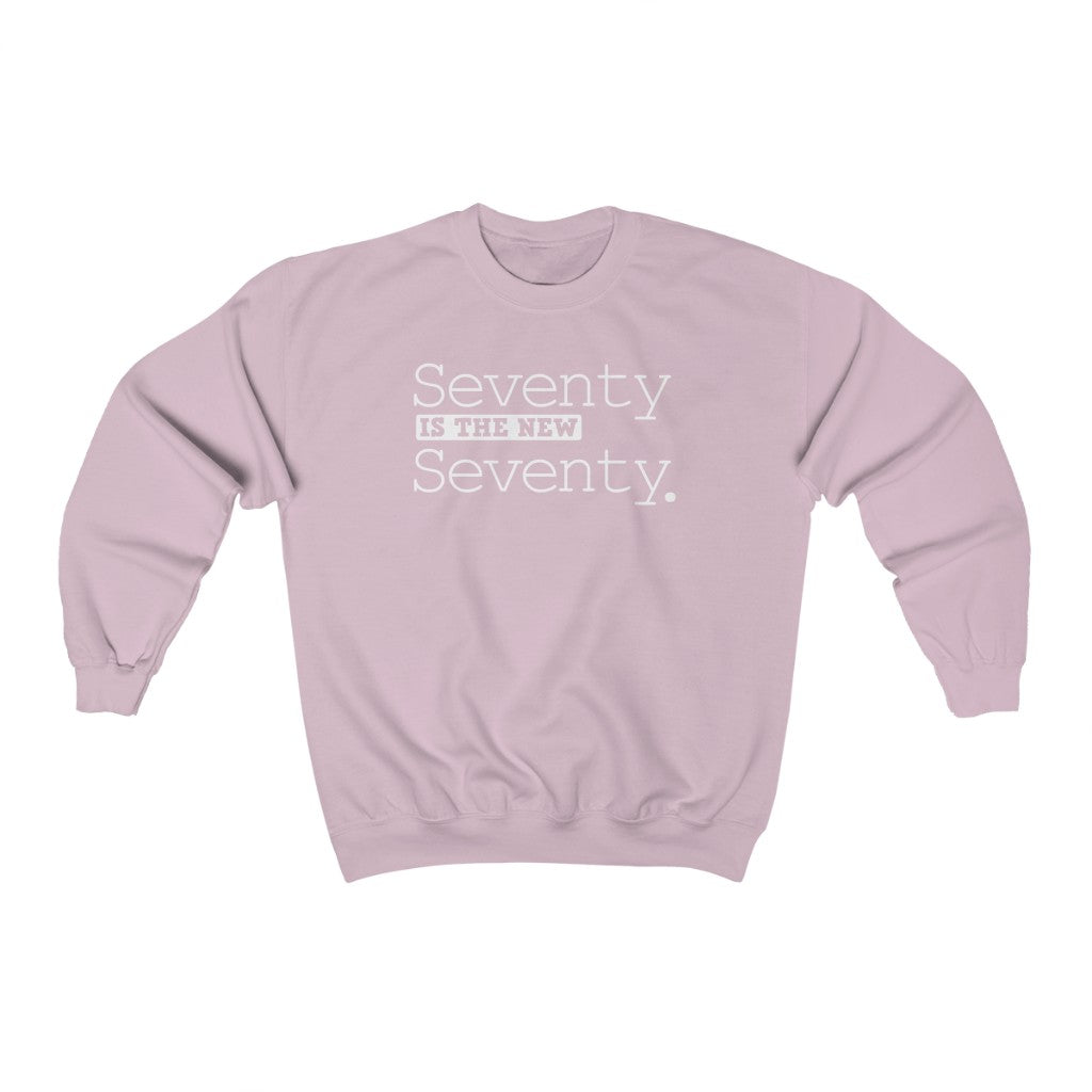 "Seventy is the New Seventy" Heavy Blend™ Crewneck Sweatshirt (Unisex)