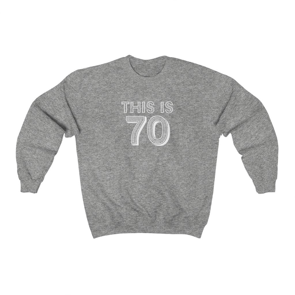 "This is 70" Heavy Blend™ Crewneck Sweatshirt (Unisex)